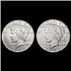 Image 1 : [2] 1934 Peace Silver Dollars CLOSELY UNCIRCULATED