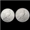 Image 2 : [2] 1934 Peace Silver Dollars CLOSELY UNCIRCULATED