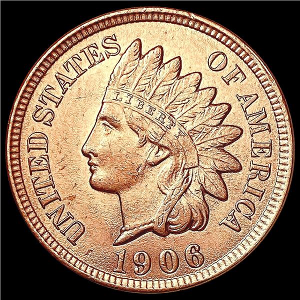 1906 RED Indian Head Cent GEM BU