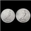 Image 2 : [2] 1925-S Peace Silver Dollars CLOSELY UNCIRCULAT