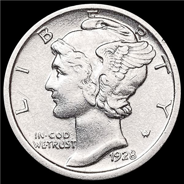 1928-D Mercury Dime CLOSELY UNCIRCULATED
