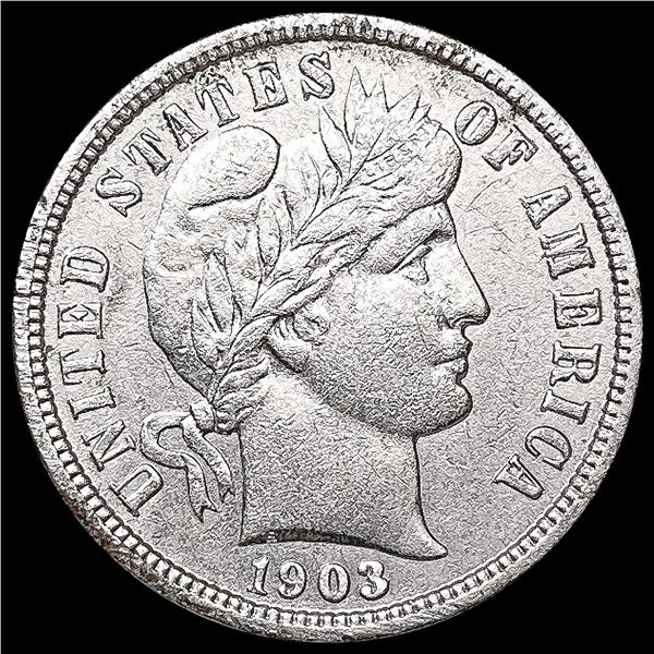 1903 Barber Dime CHOICE AU