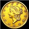 Image 1 : 1852-O Rare Gold Dollar CLOSELY UNCIRCULATED
