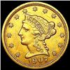 Image 1 : 1907 $2.50 Gold Quarter Eagle CLOSELY UNCIRCULATED