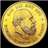 1875 Netherlands .1947oz Gold 10 Gulden CHOICE BU