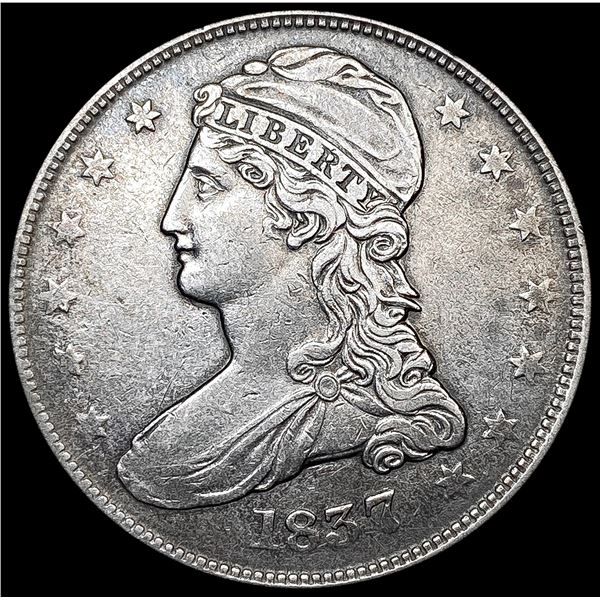 1837 Capped Bust Half Dollar LIGHTLY CIRCULATED