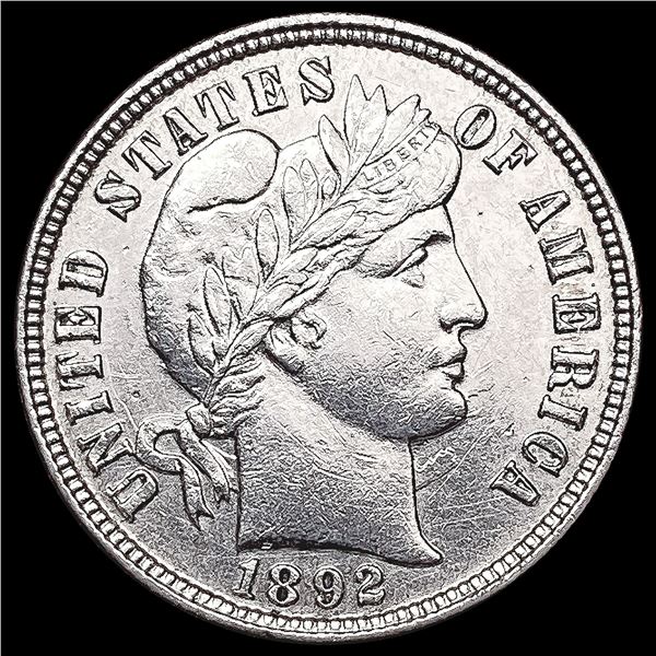 1892 Barber Dime CHOICE AU