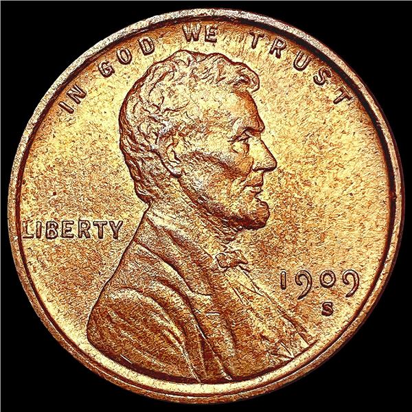 1909-S RED Wheat Cent UNCIRCULATED