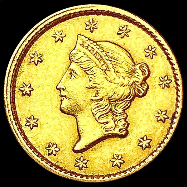 1851 Rare Gold Dollar CLOSELY UNCIRCULATED