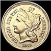 Image 1 : 1873 Open 3 Nickel Three Cent CLOSELY UNCIRCULATED