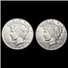 Image 1 : [2] 1935 Peace Silver Dollars CLOSELY UNCIRCULATED