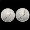 Image 2 : [2] 1935 Peace Silver Dollars CLOSELY UNCIRCULATED