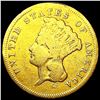 Image 1 : 1857-S $3 Gold Piece NICELY CIRCULATED