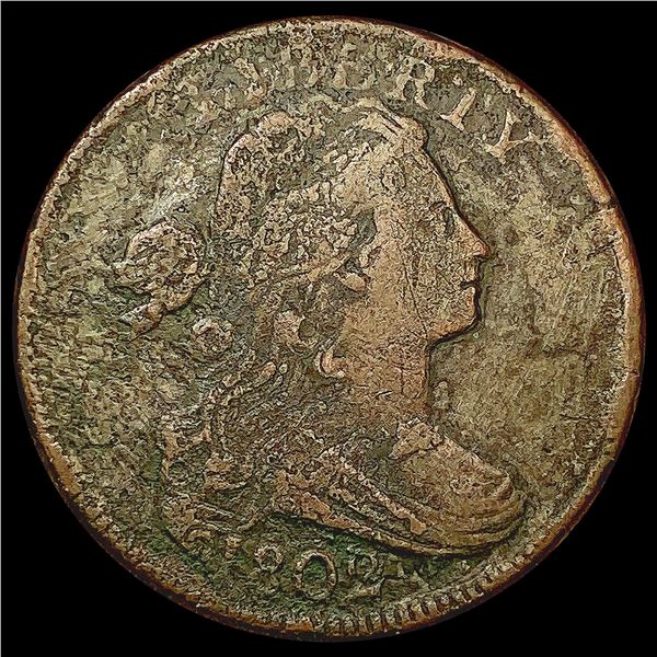 1802 No Stems Draped Bust Large Cent NICELY CIRCUL