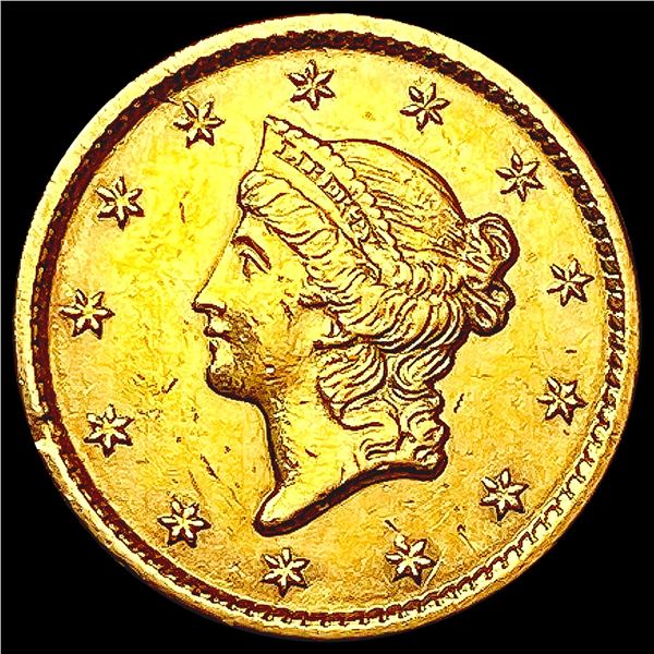 1849 Rare Gold Dollar CHOICE AU