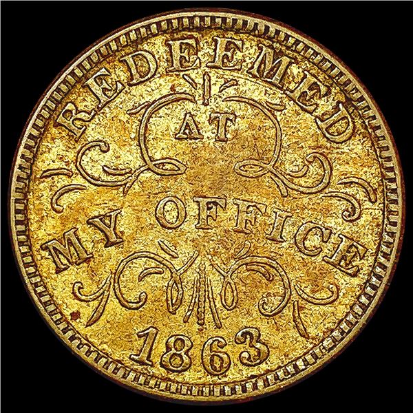 1863 Civil War Token HIGH GRADE