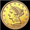 Image 1 : 1873 $2.50 Gold Quarter Eagle UNCIRCULATED