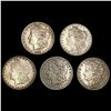 [5] Morgan Silver Dollars (1878, 1880-S, 1890-O, 1