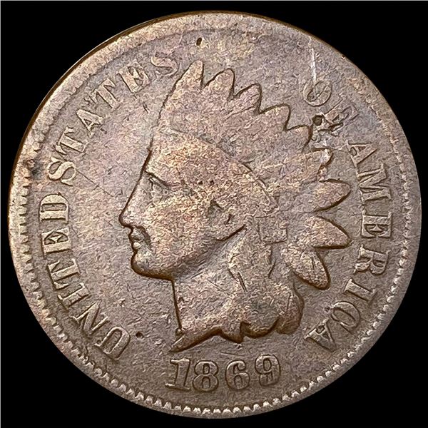 1869 Indian Head Cent NICELY CIRCULATED