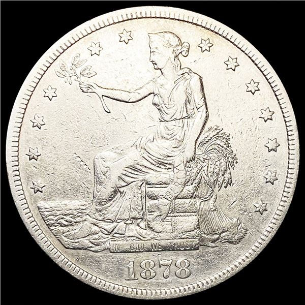 1878-S Silver Trade Dollar ABOUT UNCIRCULATED
