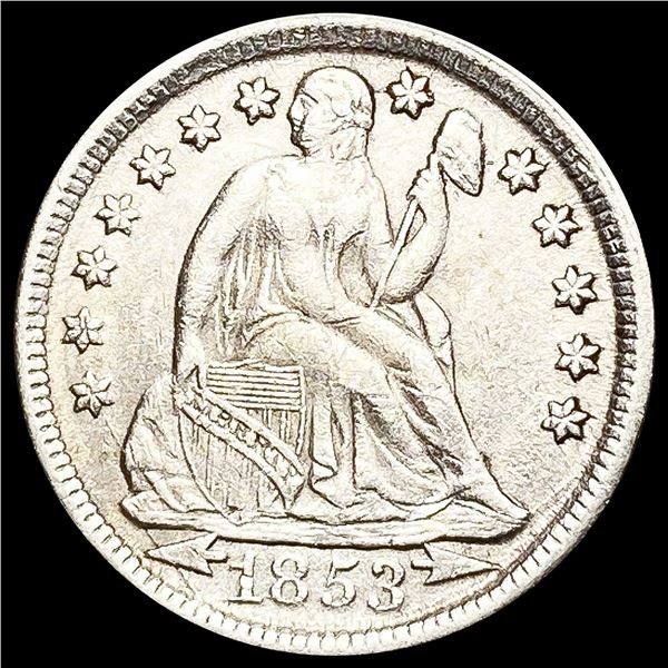 1853 Arws Seated Liberty Dime UNCIRCULATED