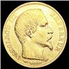 1857-A France .1867oz Gold 20 Francs UNCIRCULATED