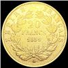 Image 2 : 1859-A France .1867oz Gold 20 Francs CLOSELY UNCIR