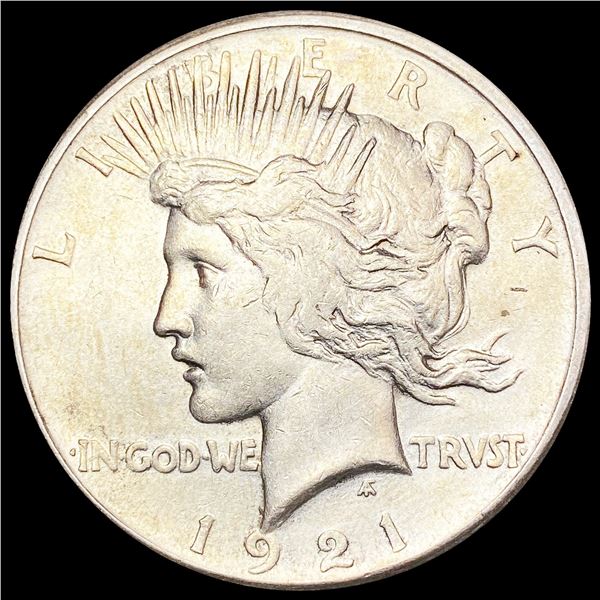 1921 Silver Peace Dollar NEARLY UNCIRCULATED