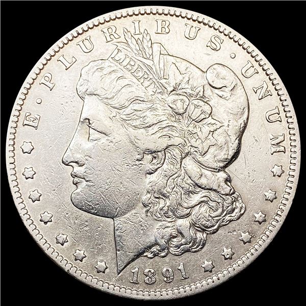 1891-CC Morgan Silver Dollar NEARLY UNCIRCULATED