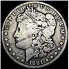 Image 1 : 1881-CC Morgan Silver Dollar NICELY CIRCULATED