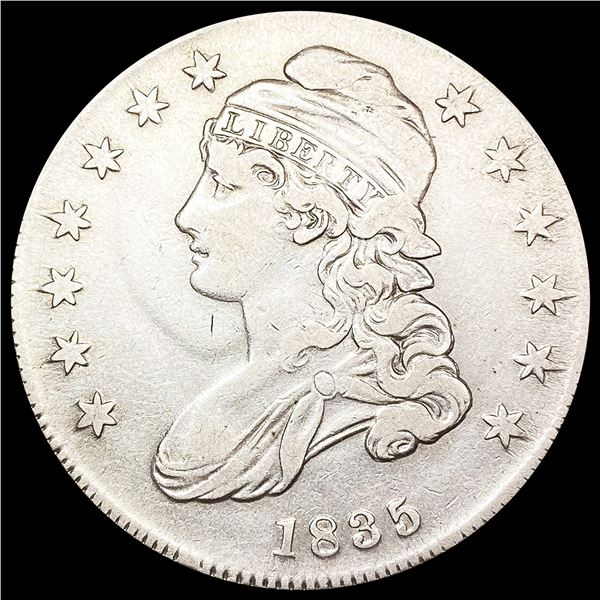 1835 Capped Bust Half Dollar LIGHTLY CIRCULATED
