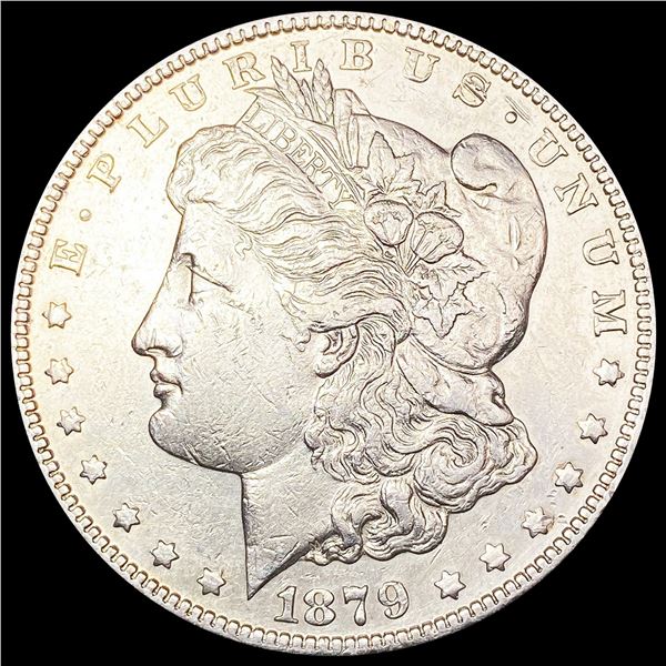 1879-S 7TF Rev 78 Morgan Silver Dollar NEARLY UNCI