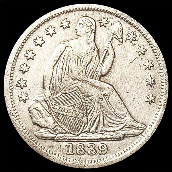 1839 Seated Liberty Half Dime CLOSELY UNCIRCULATED