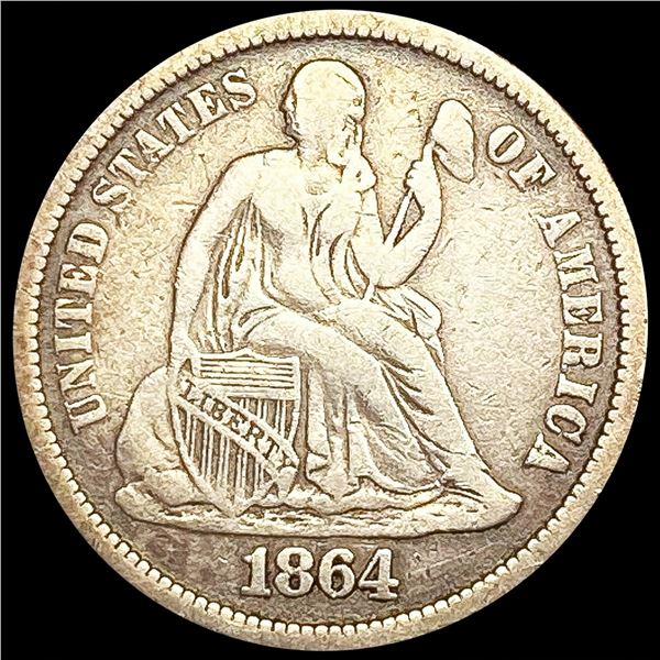 1864-S Seated Liberty Dime LIGHTLY CIRCULATED