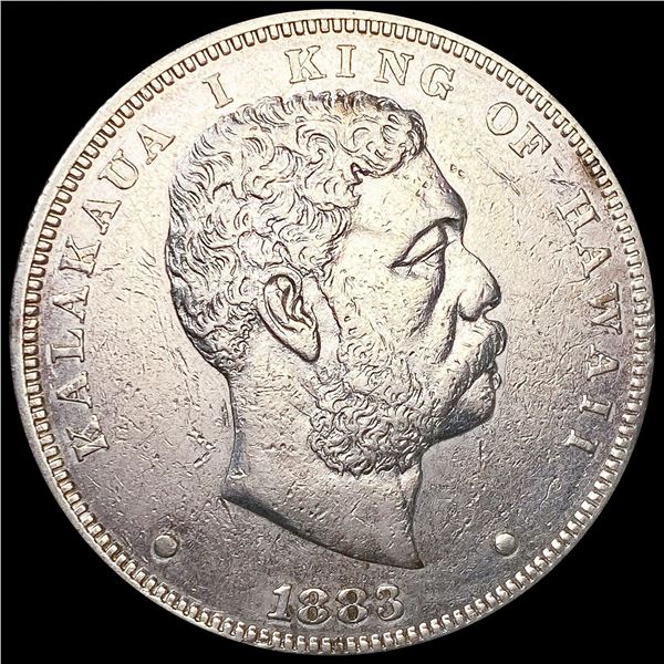 1883 Kingdom of Hawaii Dollar LIGHTLY CIRCULATED