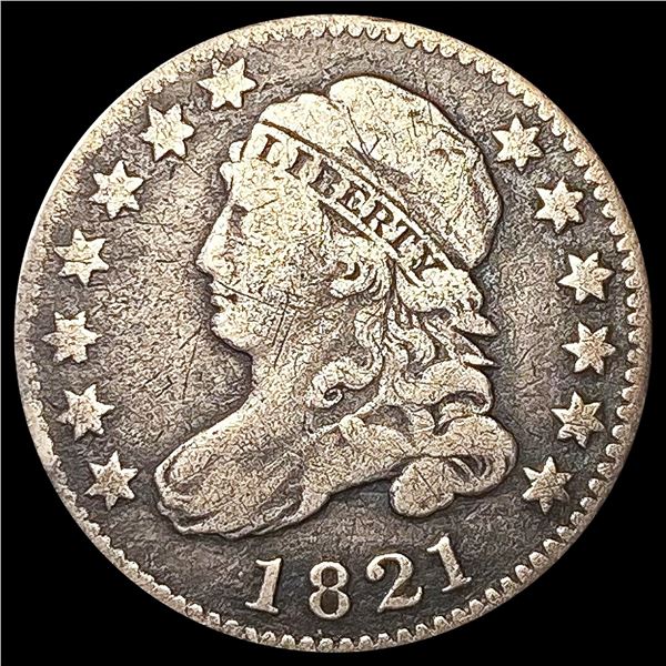 1821 Capped Bust Dime NICELY CIRCULATED