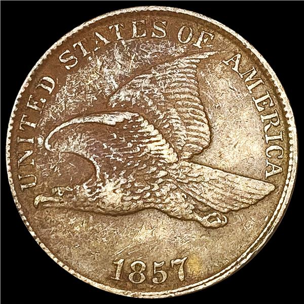 1857 Flying Eagle Cent NEARLY UNCIRCULATED
