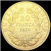 Image 2 : 1856-A France .1867oz Gold 20 Francs CLOSELY UNCIR
