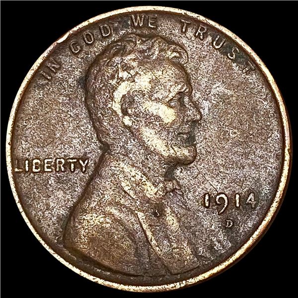 1914-D Wheat Cent CLOSELY UNCIRCULATED