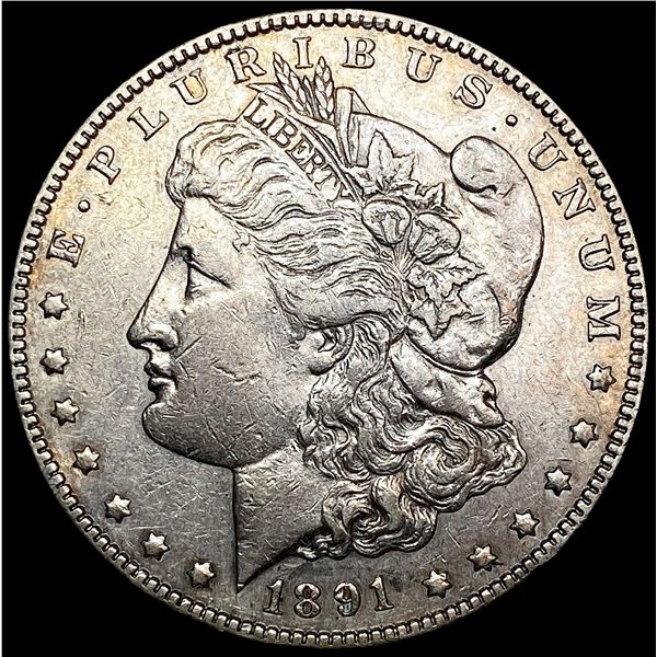 1891-CC Morgan Silver Dollar NEARLY UNCIRCULATED