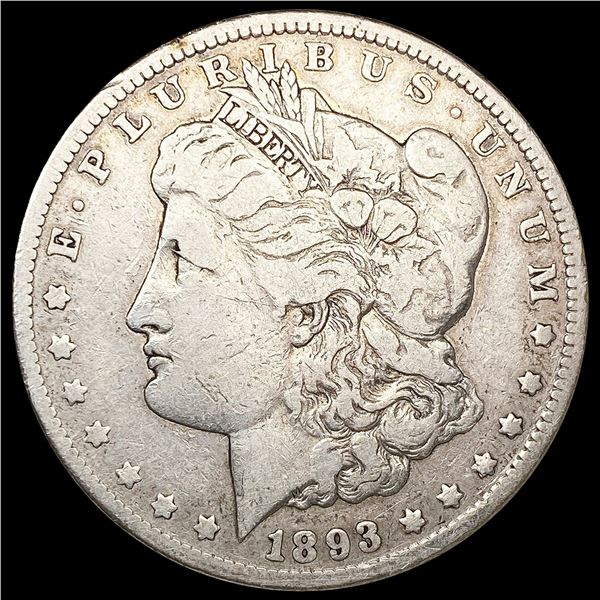 1893-CC Morgan Silver Dollar NICELY CIRCULATED