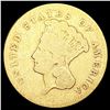 1856-S $3 Gold Piece NICELY CIRCULATED