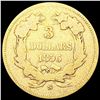 Image 2 : 1856-S $3 Gold Piece NICELY CIRCULATED