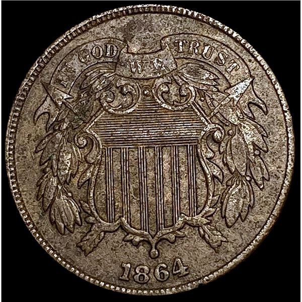 1864 Two Cent Piece CLOSELY UNCIRCULATED