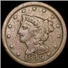 1849 Braided Hair Half Cent LIGHTLY CIRCULATED