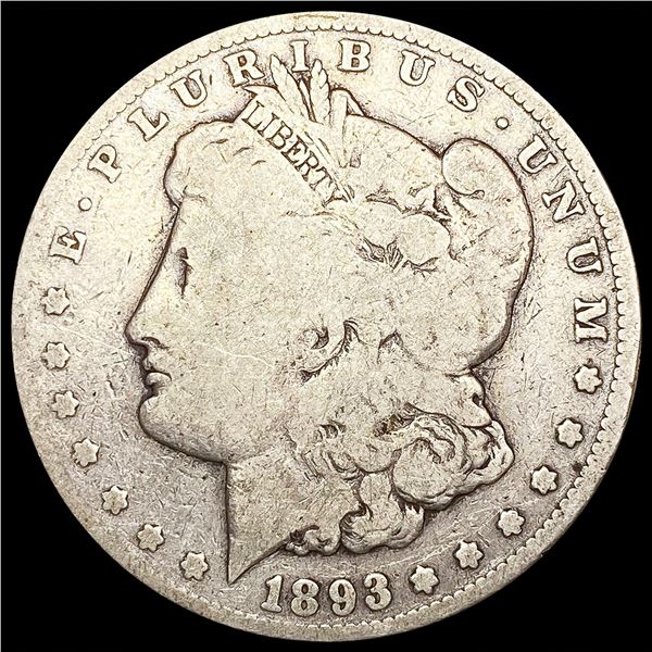 1893-CC Morgan Silver Dollar LIGHTLY CIRCULATED