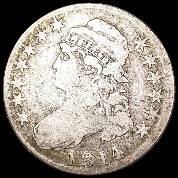 1814 Capped Bust Half Dollar NICELY CIRCULATED