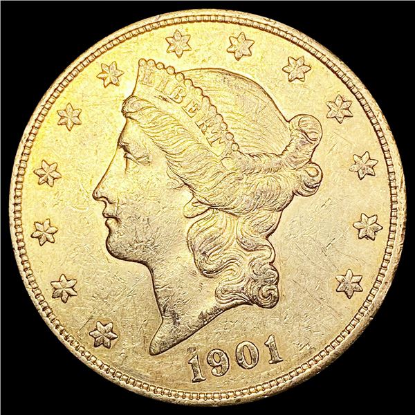 1901-S $20 Gold Double Eagle NEARLY UNCIRCULATED