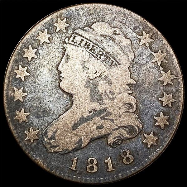 1818 Capped Bust Quarter NICELY CIRCULATED