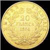 Image 2 : 1854-A France .1867oz Gold 20 Francs CLOSELY UNCIR